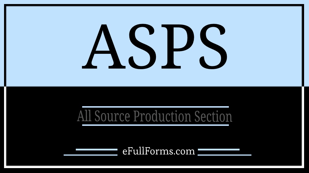 ASPS full form