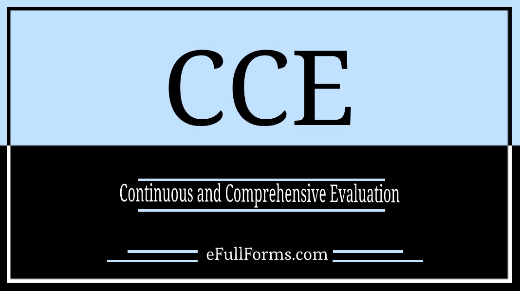 CCE full form
