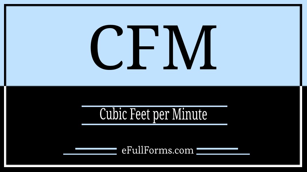 CFM full form