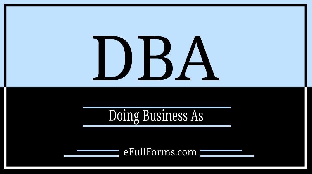 DBA full form