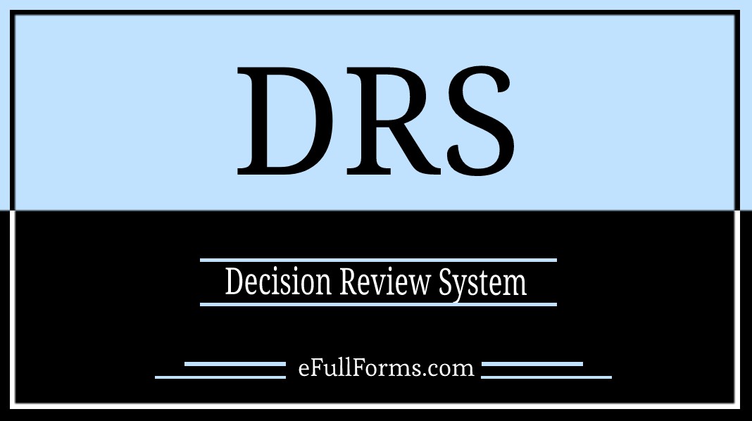 DRS full form