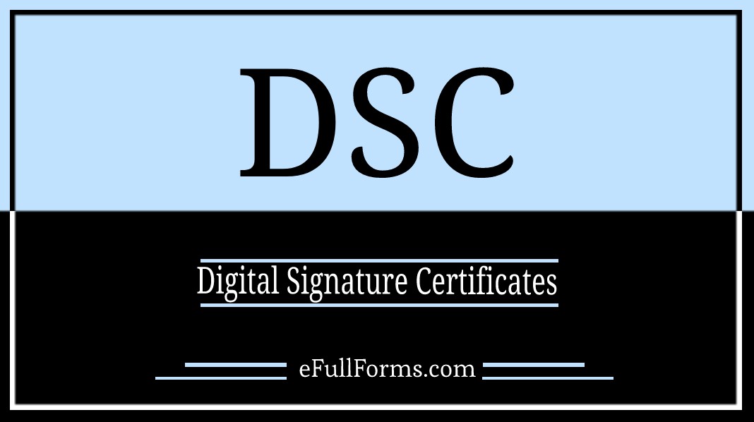 DSC full form
