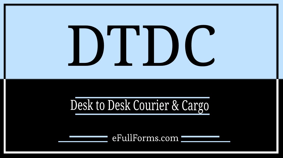 DTDC full form