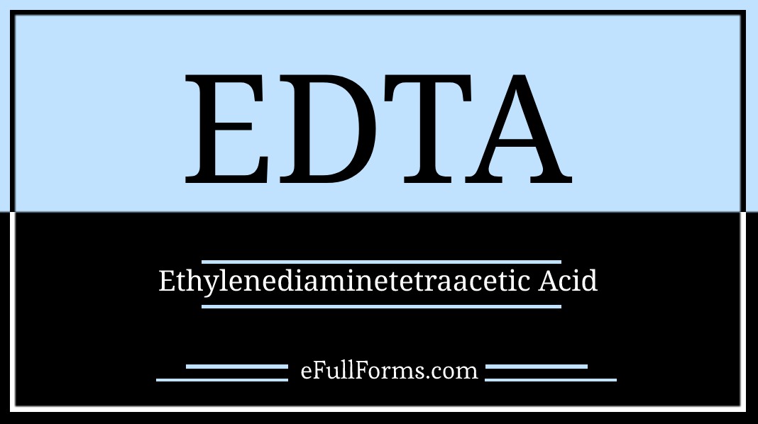 EDTA full form