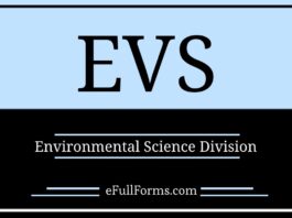 What is the Full Form of EVS?