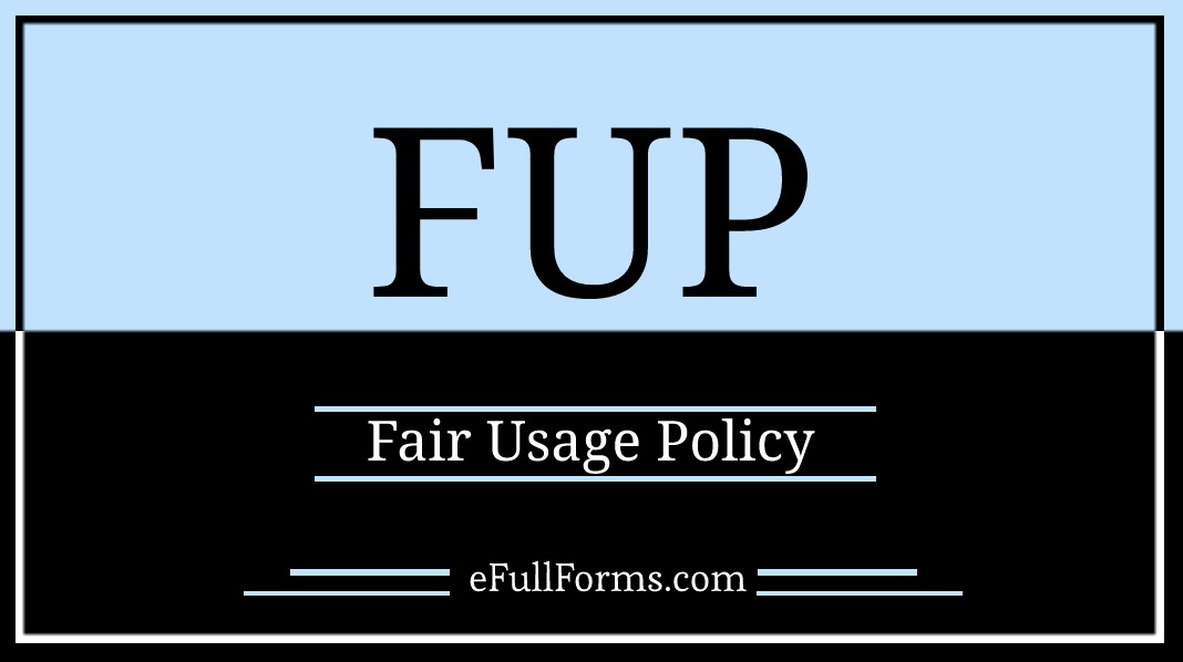 FUP full form