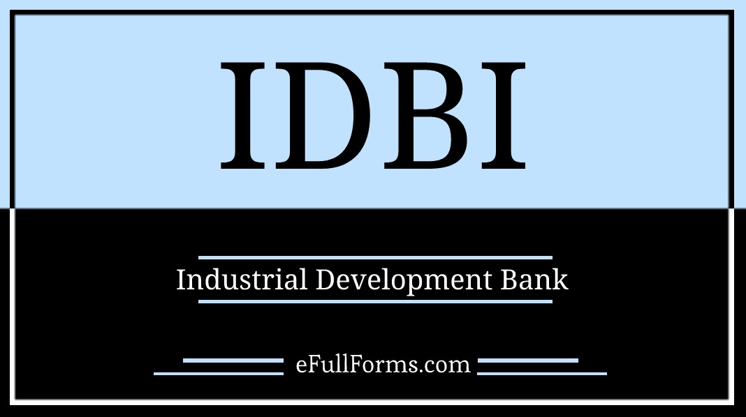 IDBI full form
