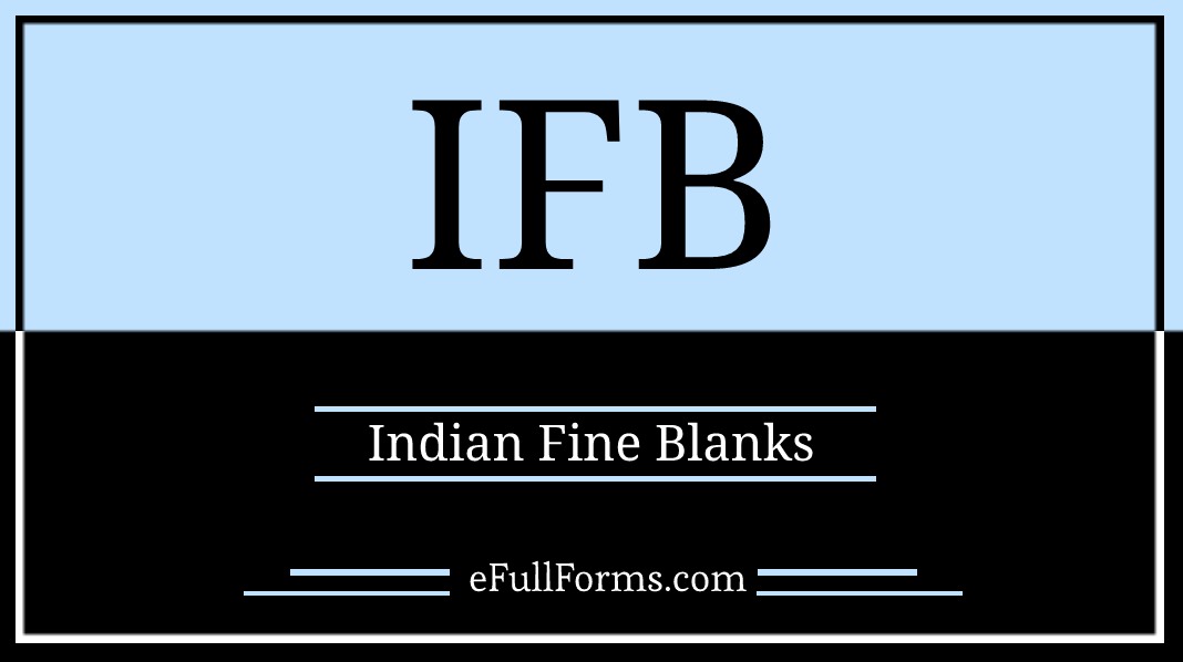 IFB full form