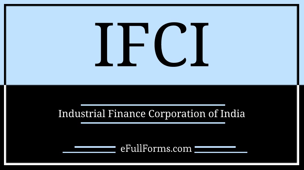 IFCI full form