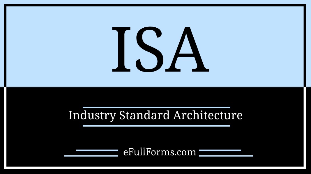 ISA full form