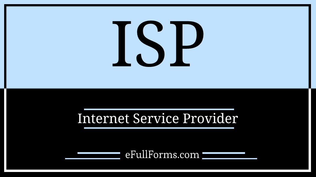 ISP full form