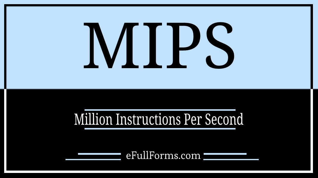 MIPS full form