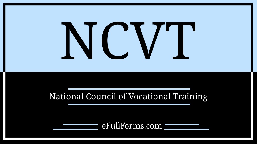 NCVT full form