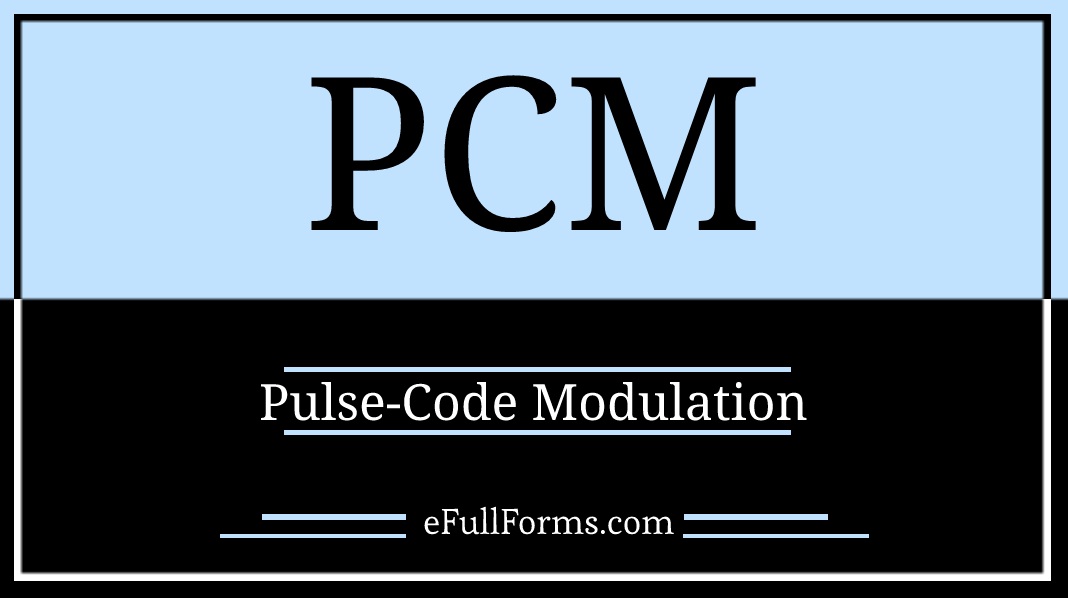 PCM full form