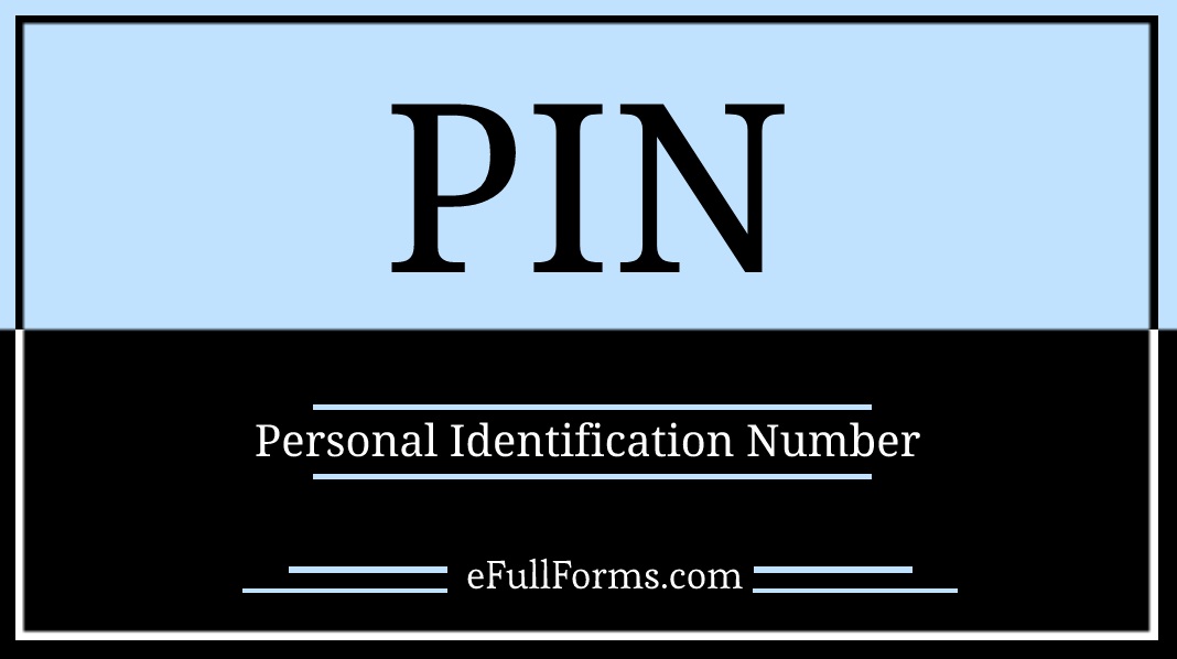 PIN full form