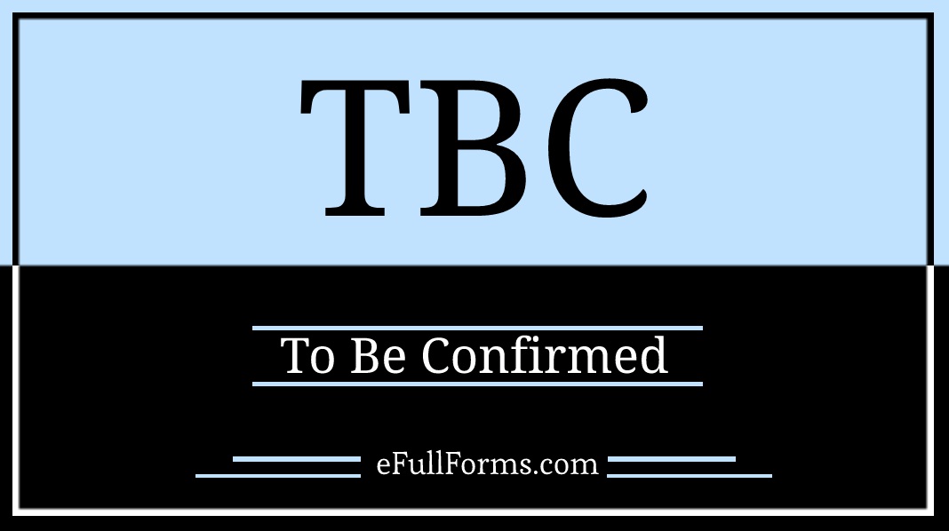 TBC full form