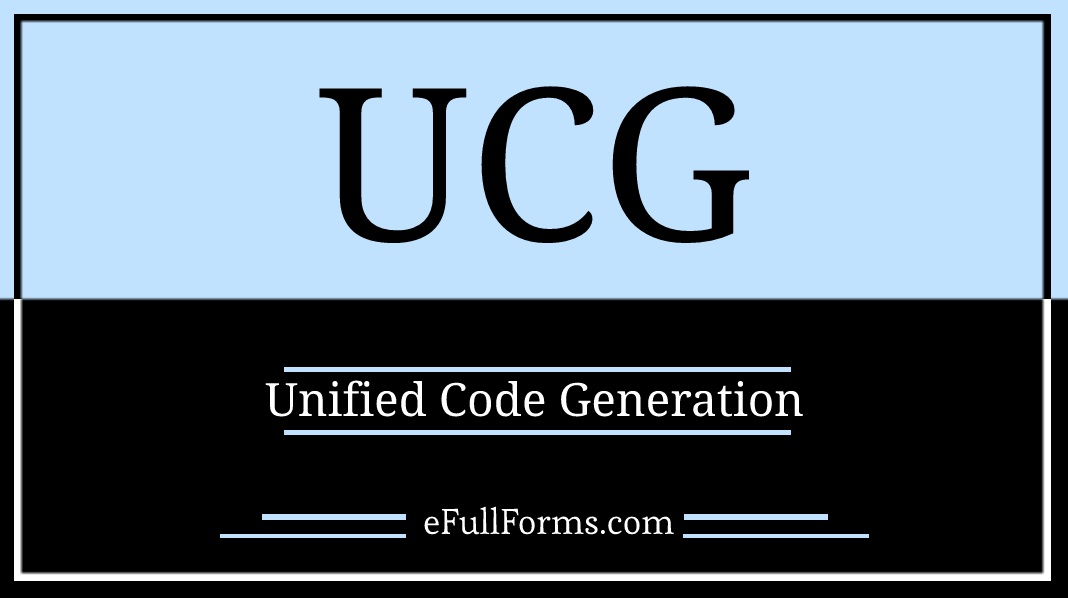 UCG full form