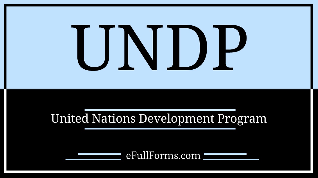 UNDP full form