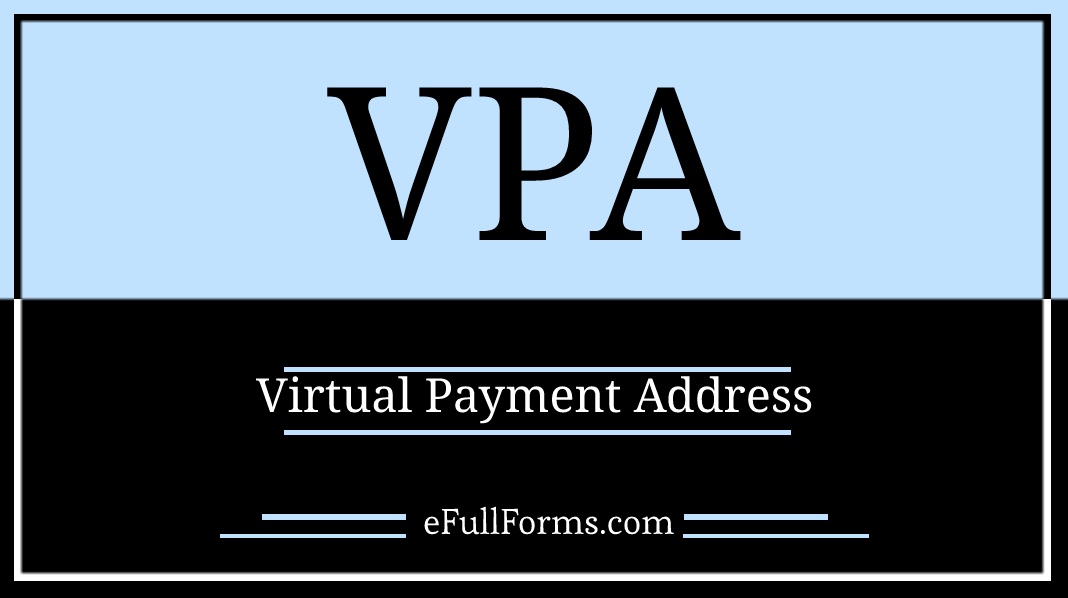 VPA full form