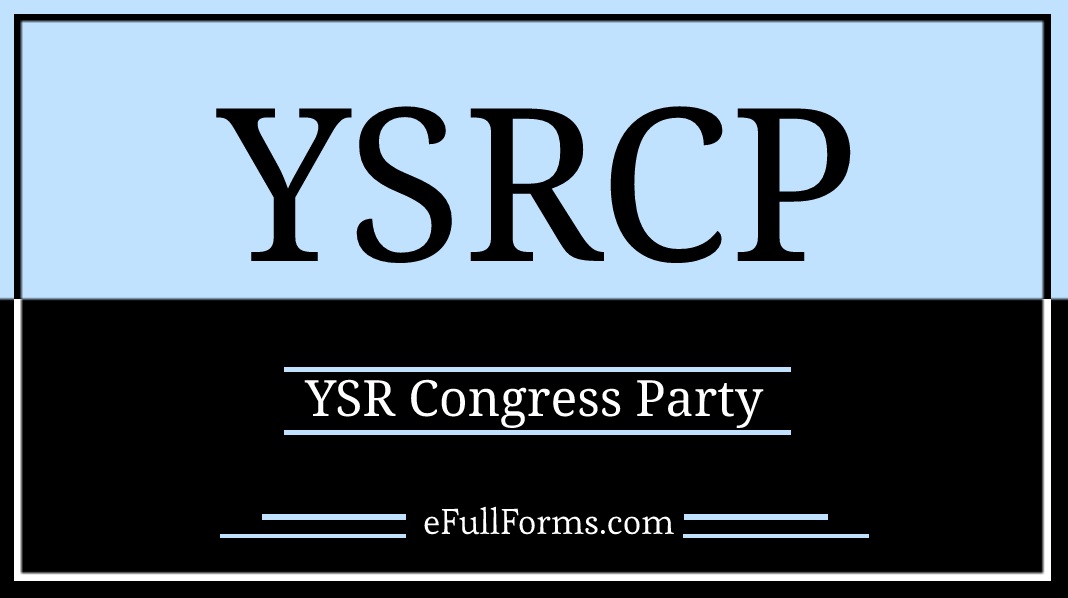 YSRCP full form
