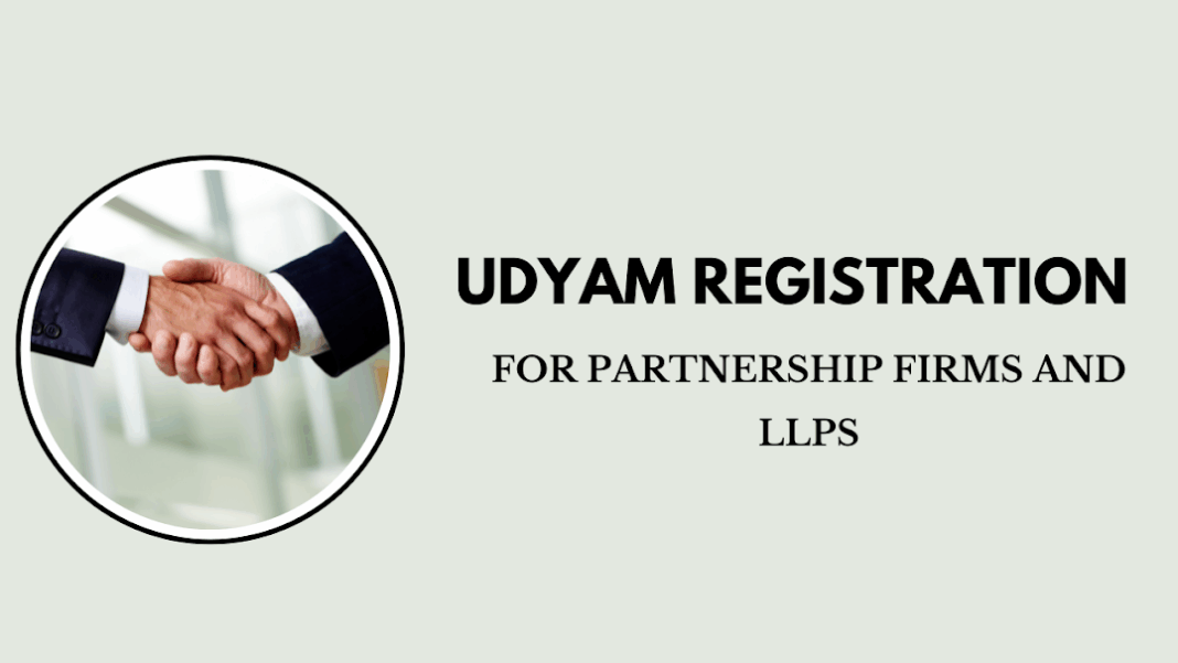 Udyam Registration for Partnership Firms and LLPs