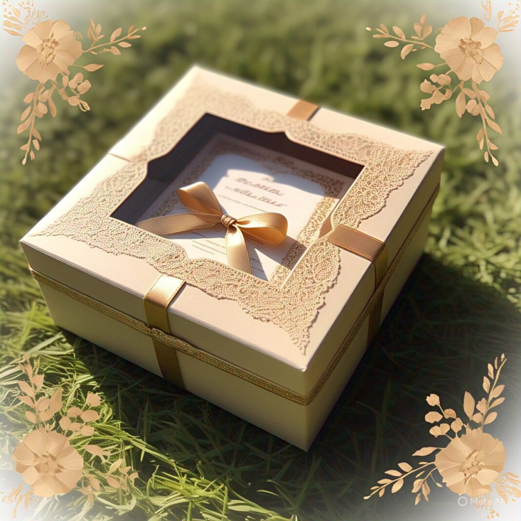 weeding invitation packaging boxes